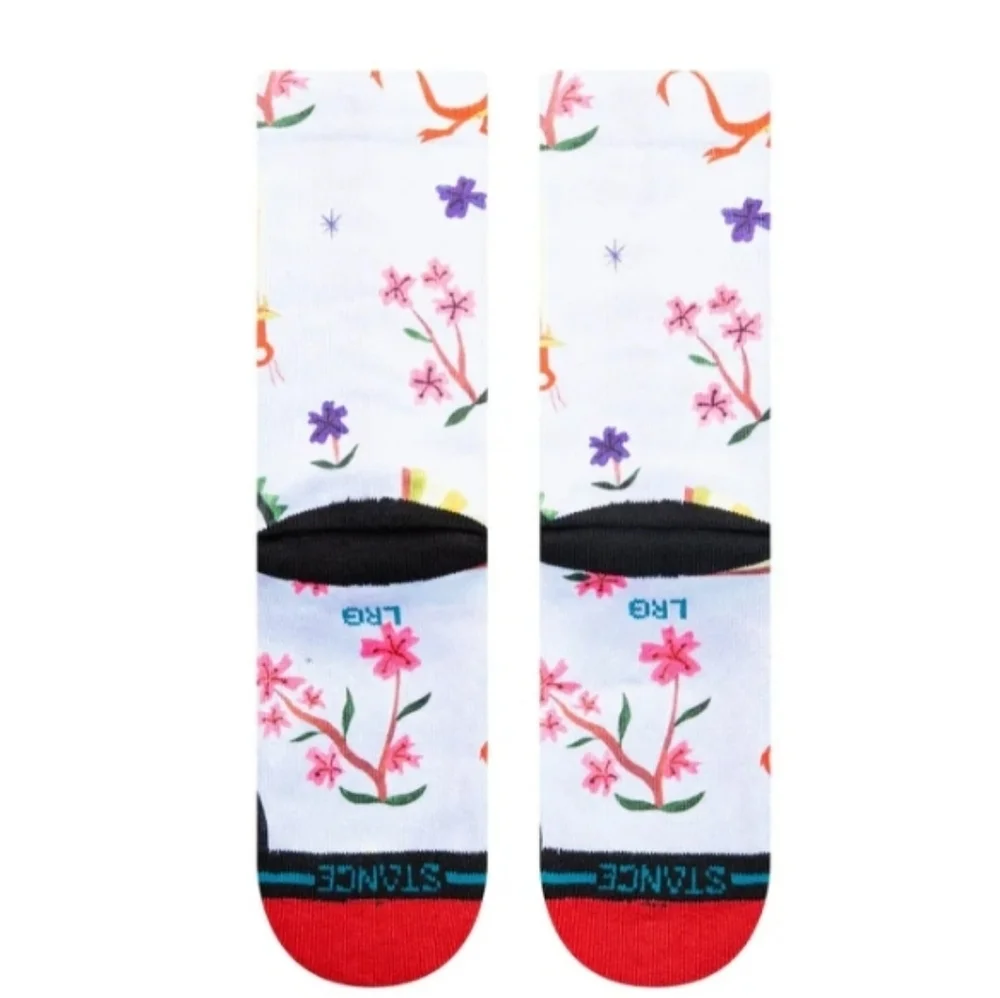 NWT Kids Mulan Estee Srance Crew Socks - Red, Black, White